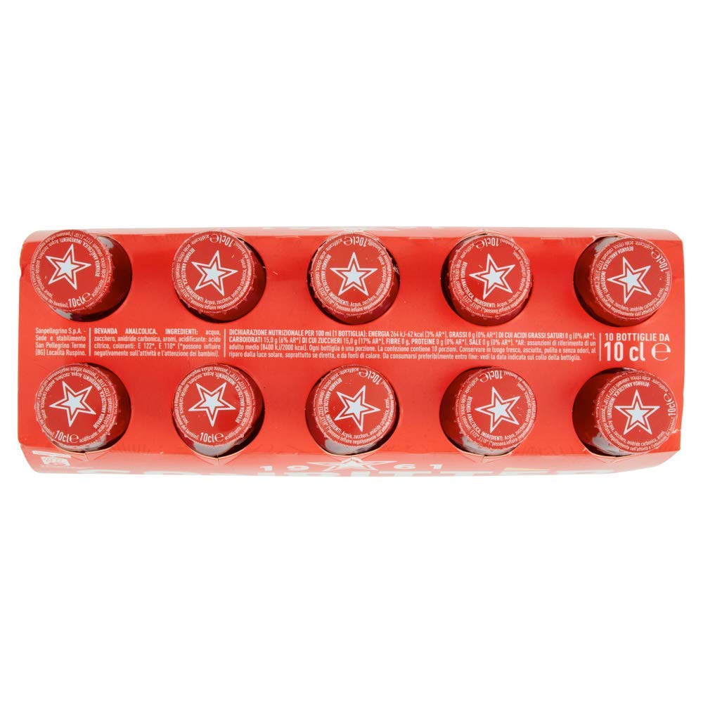 Sanbittèr, Aperitivo Analcolico, Rosso - 10 bottiglie da 10cl