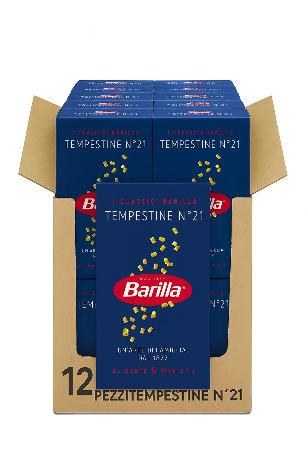 12 PEZZI DI TEMPESTINE N21 BARILLA GR 500