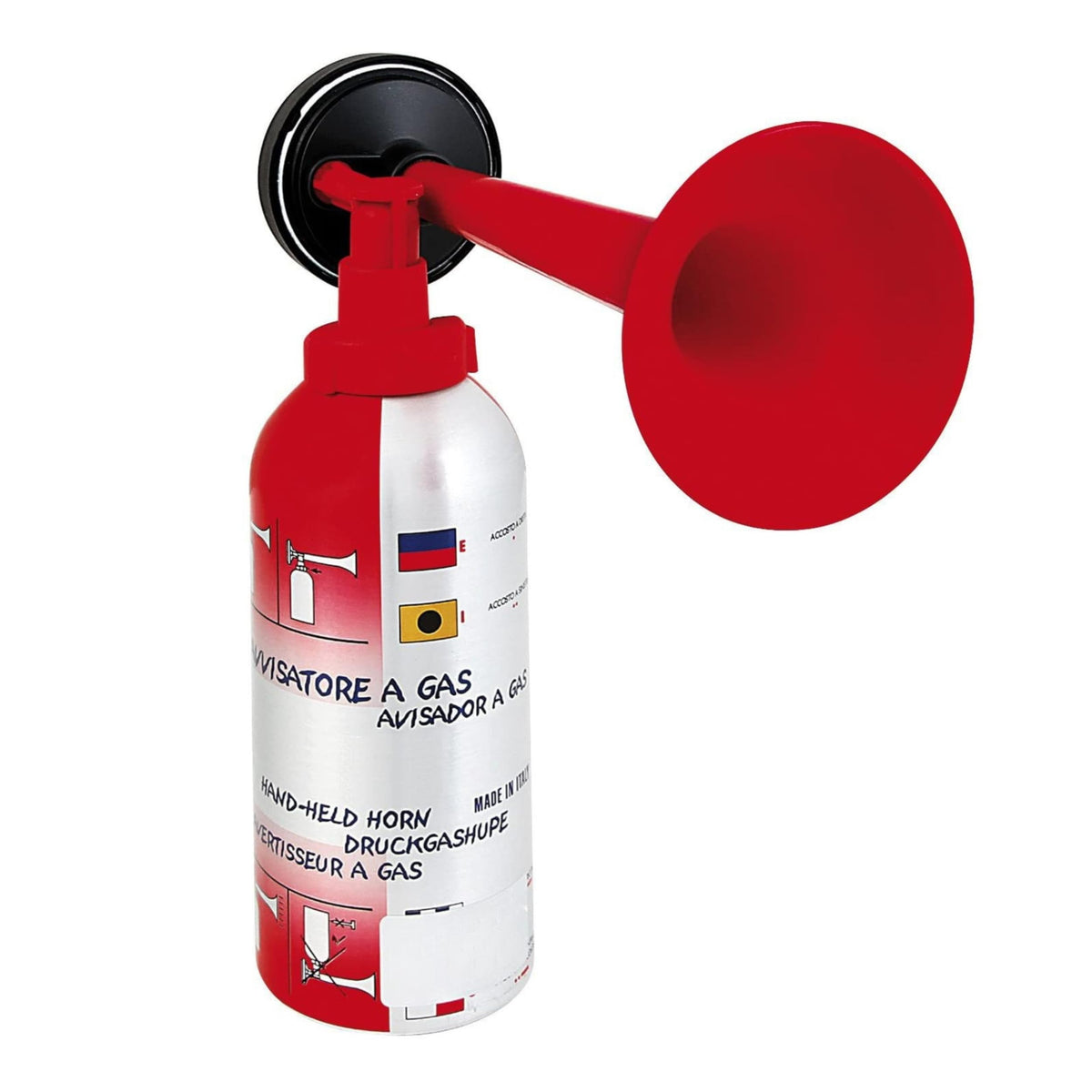 Bottari Kit Tromba Stadio con Bomboletta 200 ml, Avvisatore Acustico Potente Portatile per Eventi Sportivi, Barca, Emergenza, Campeggio Suono Forte,Compatto, Facile da Usare