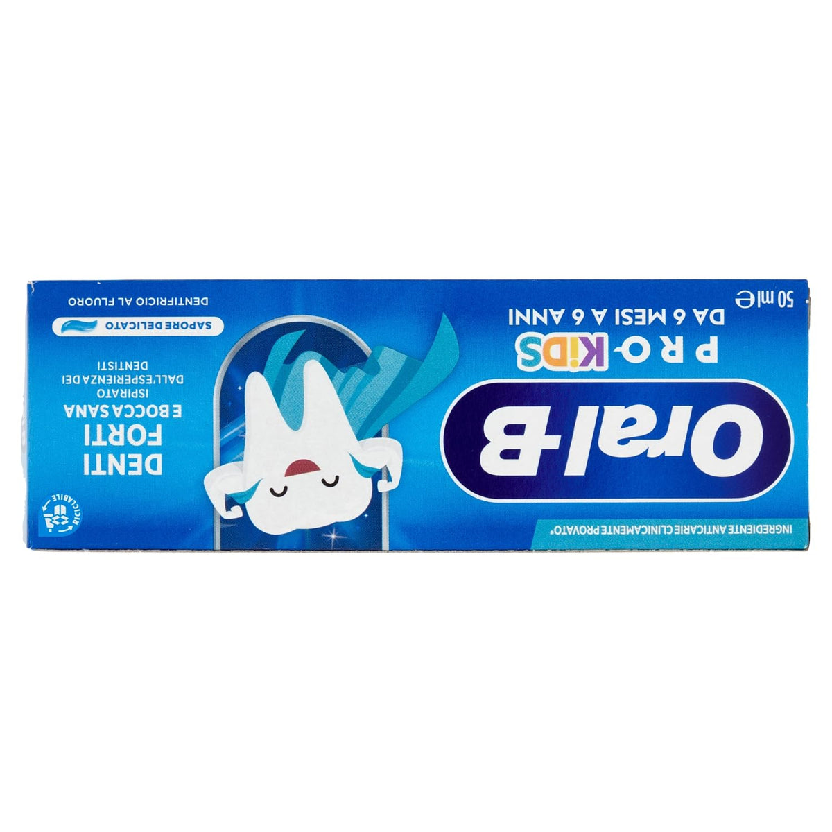 Oral-B Pro-Kids da 6 Mesi a 6 Anni Dentifricio al Fluoro 50 ml