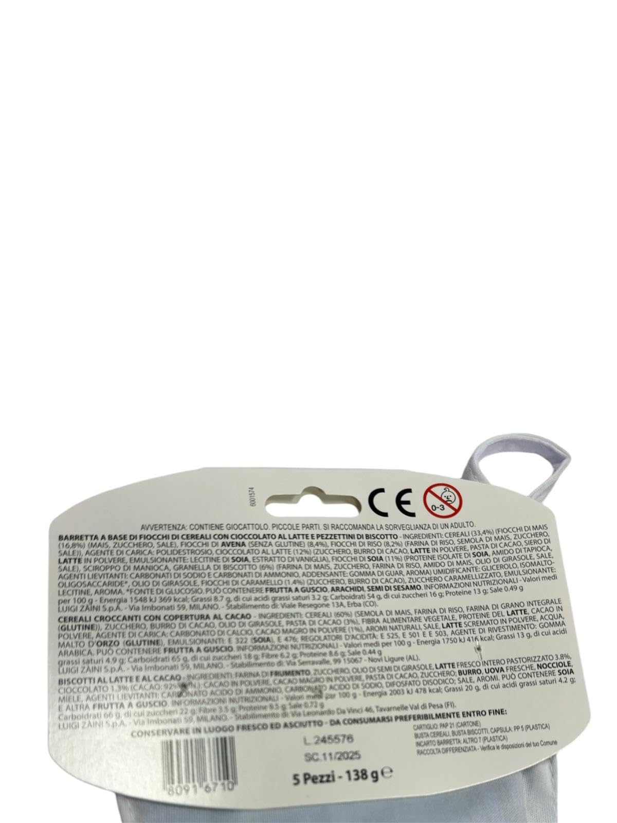 Luigi Zaini Calza SPIDEY FRIENDS gr 138 + OMAGGIO 2 CIALDE LUCKY CAFFE'