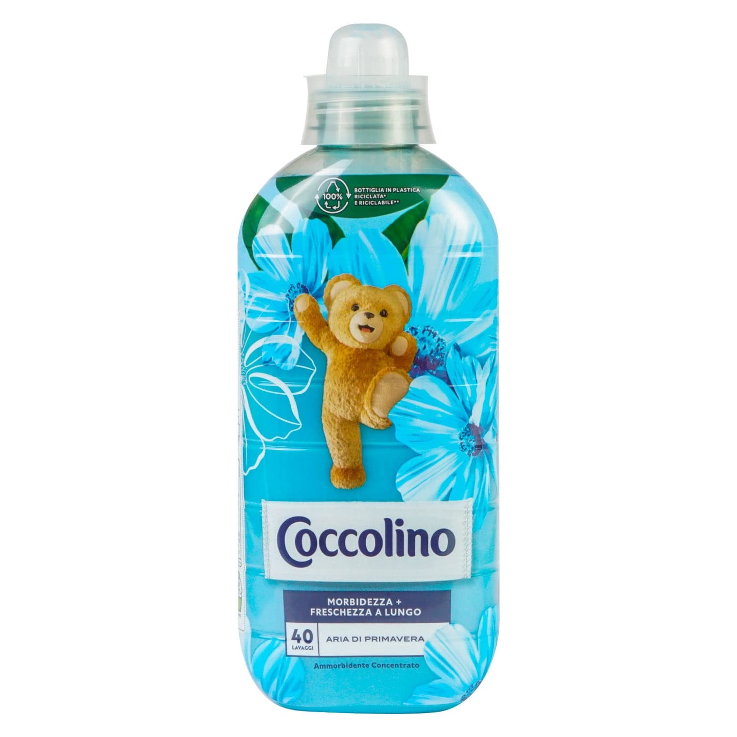 5x Coccolino Aria di Primavera Ammorbidente Concentrato Morbidezza e Freschezza a Lungo 200 Lavaggi Totali - 5 Flaconi da 1 Litro Ognuno