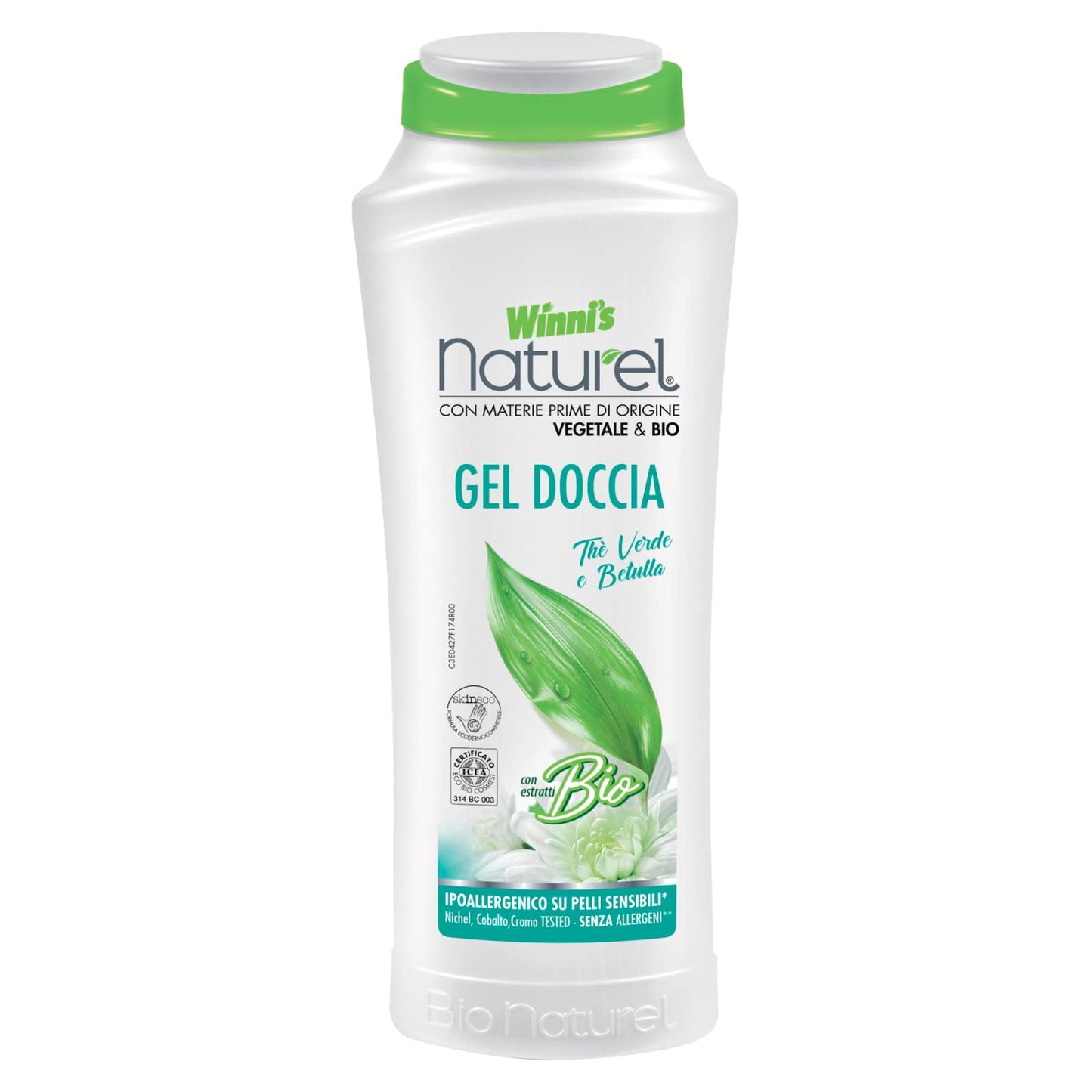 12 X Winni S Naturel Bio Tè Verde Tè 250 ML Gel Doccia Shower Gel Doccia Crema