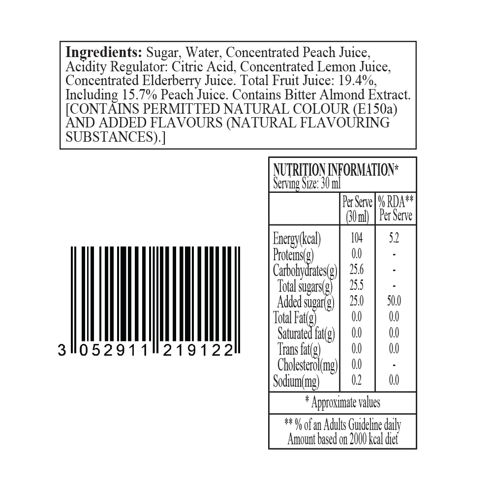 MONIN SCIROPPO THE PESCA sciroppo - 700 ml