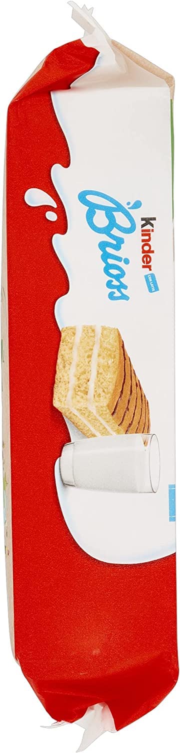 3X Kinder Brioss Italiano Spugna Dita Ricco Di Latte Riempimento 280g 10 Snack Dolci