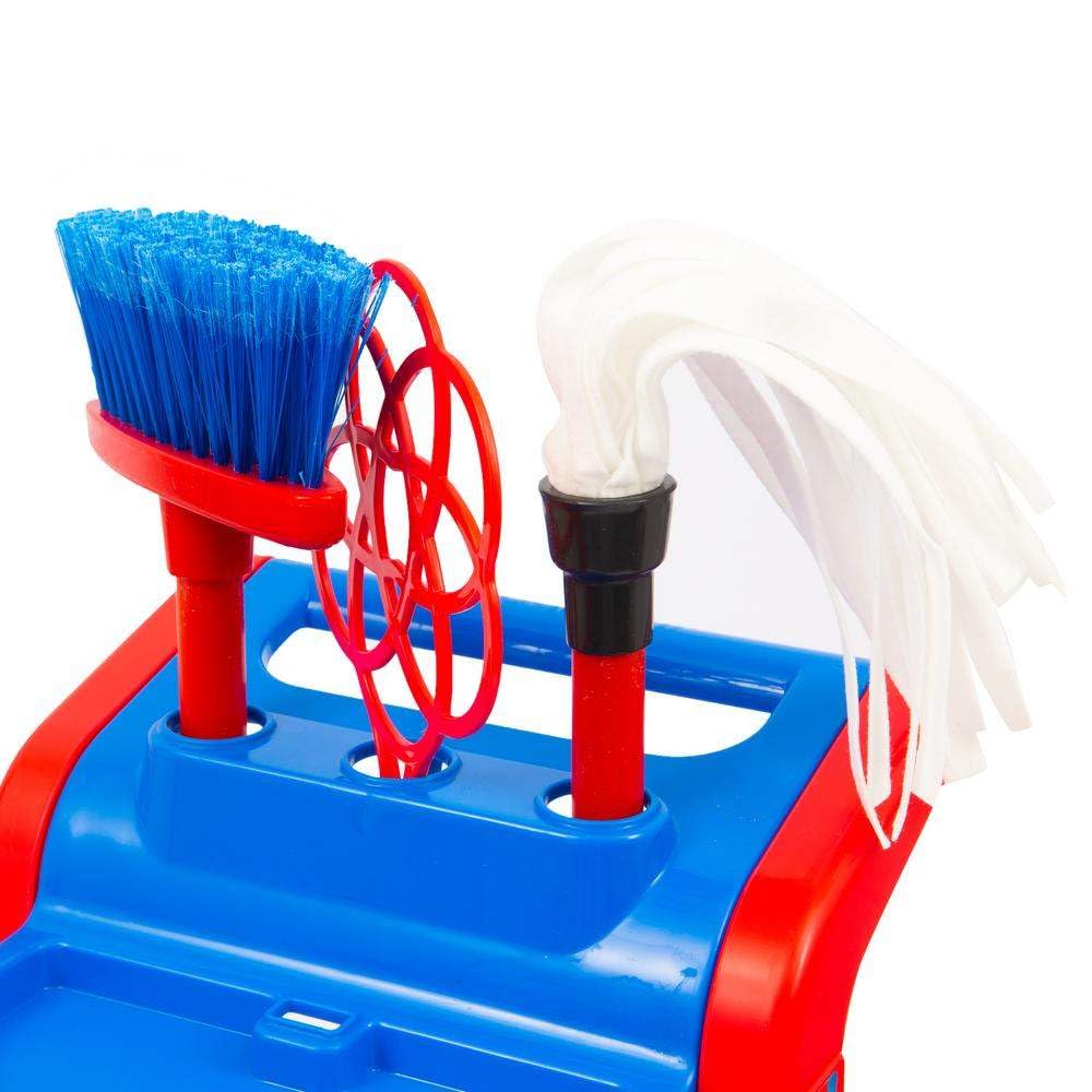 Grandi Giochi - Trolley Pulizia Vileda for Kids, L'Originale Versione Giocattolo con Scopa, Battipanni, Mocio e Secchio, IAM01200