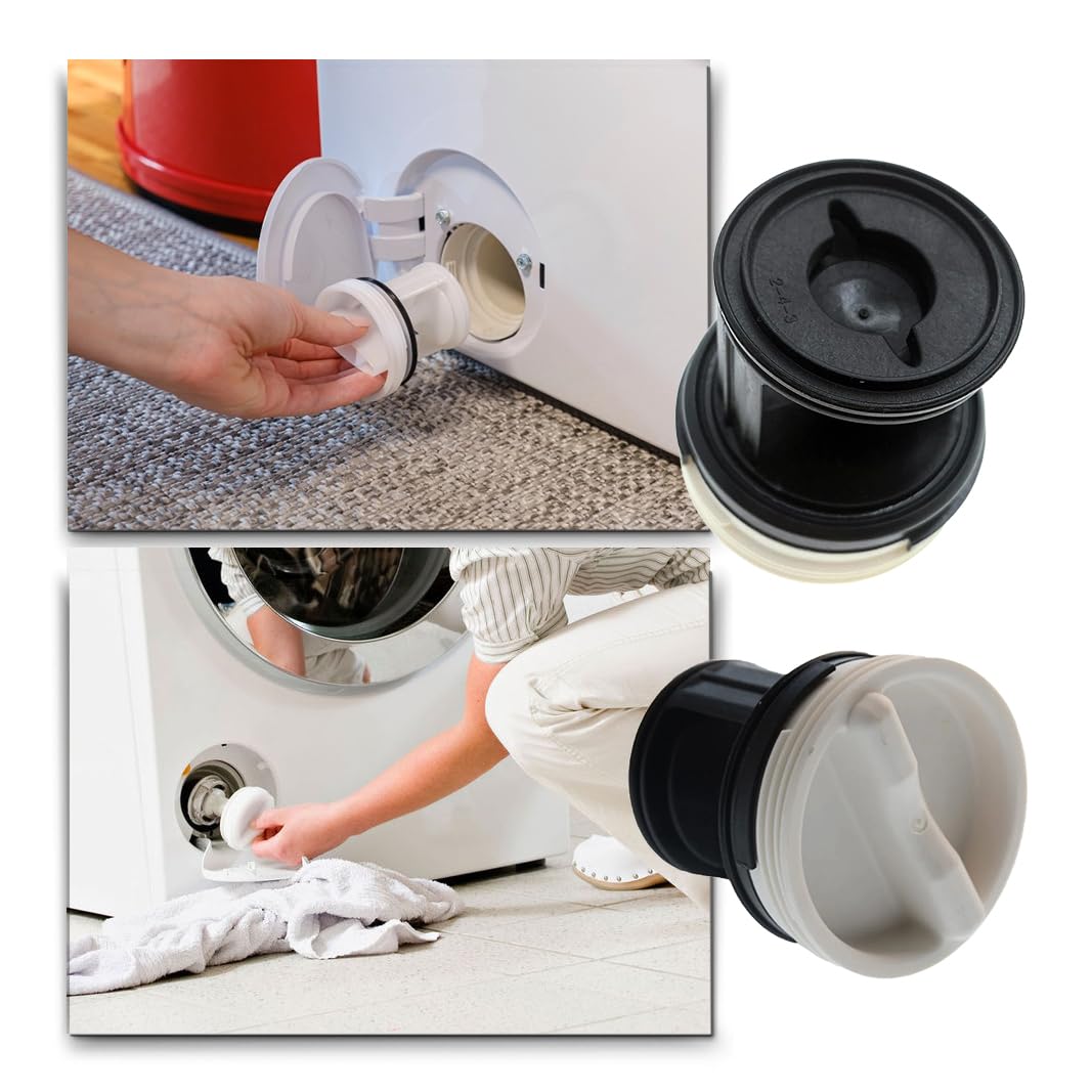 CG94 - Filtro Lavatrice Compatibile per | Codice: 41021232, 41021233, 8011050060 | Accessorio Lavanderia, Nero/Bianco