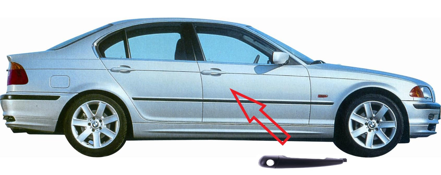 CG94 Maniglia Esterna Ant. Compatibile BM_W Serie 3 E46 1998 Nera SX