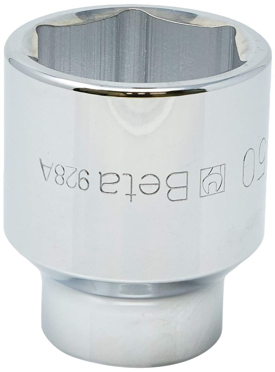 Beta 928A 50 - Chiavi a bussola con attacco quadro femmina 3/4" bocca esagonale, cromate