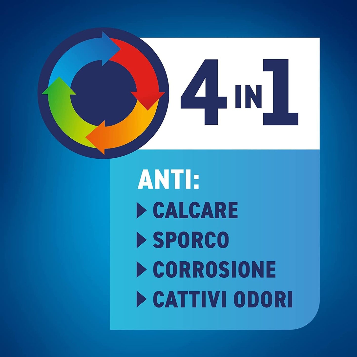 Calgon Power Gel 4 in 1, 4 Confezioni da 1500 ml di Anticalcare per Lavatrici, Additivo per una Protezione da Calcare, Corrosione, Sporco e Cattivi Odori