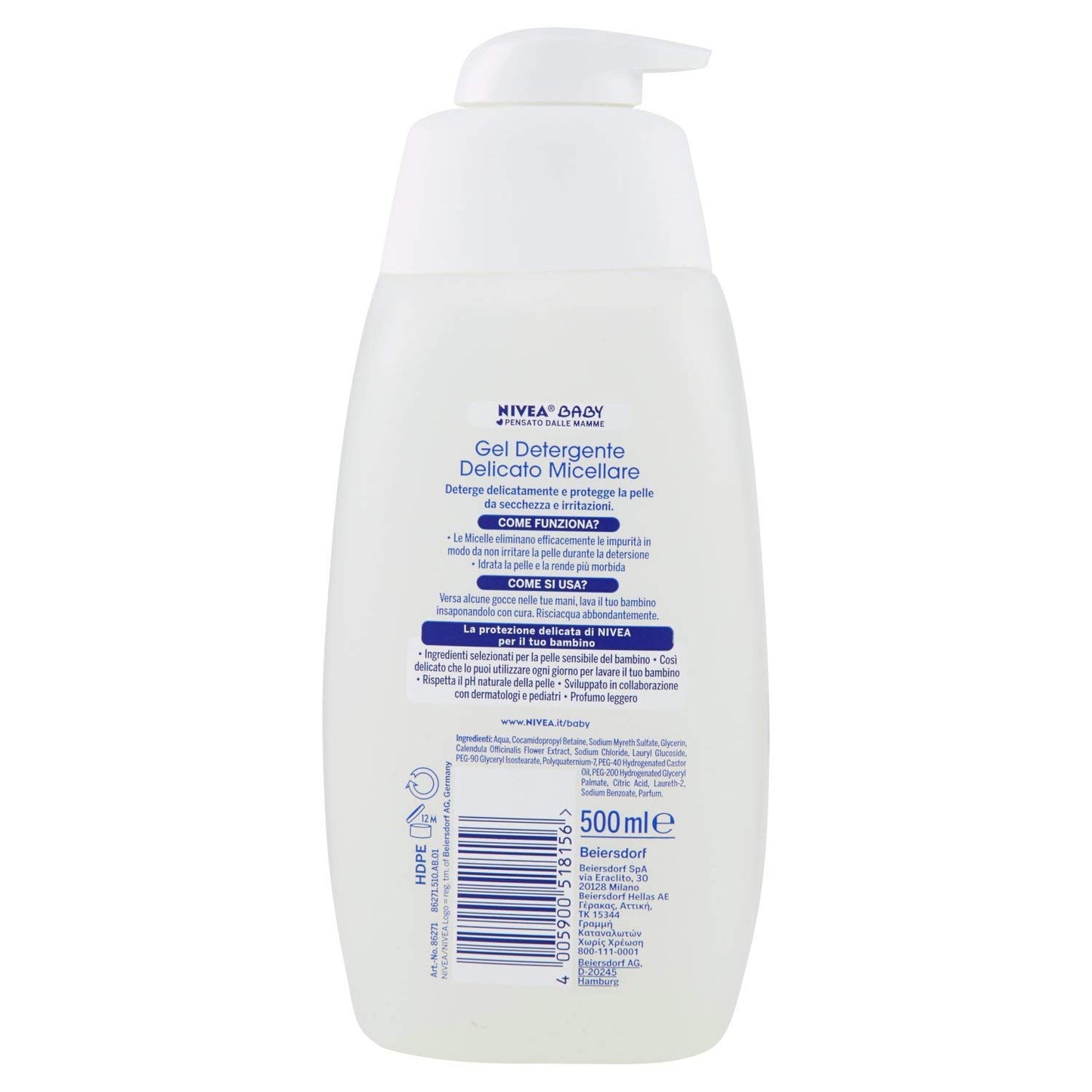 Nivea Baby Micellare Gel Detergente Delicato 500 ml