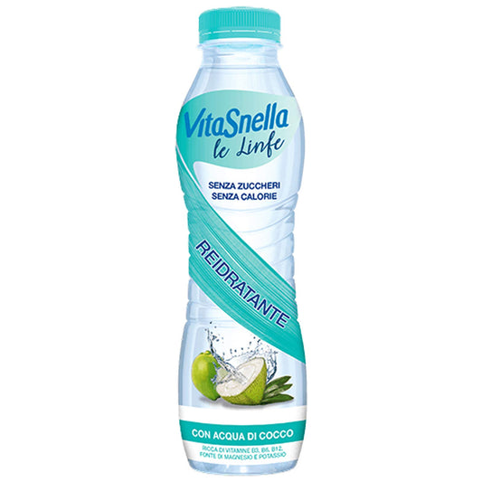 12 BOTTIGLIE 500 ML ACQUA FUNZIONALE VITASNELLA LE LINFE REIDRATANTE CON ACQUA DI COCCO