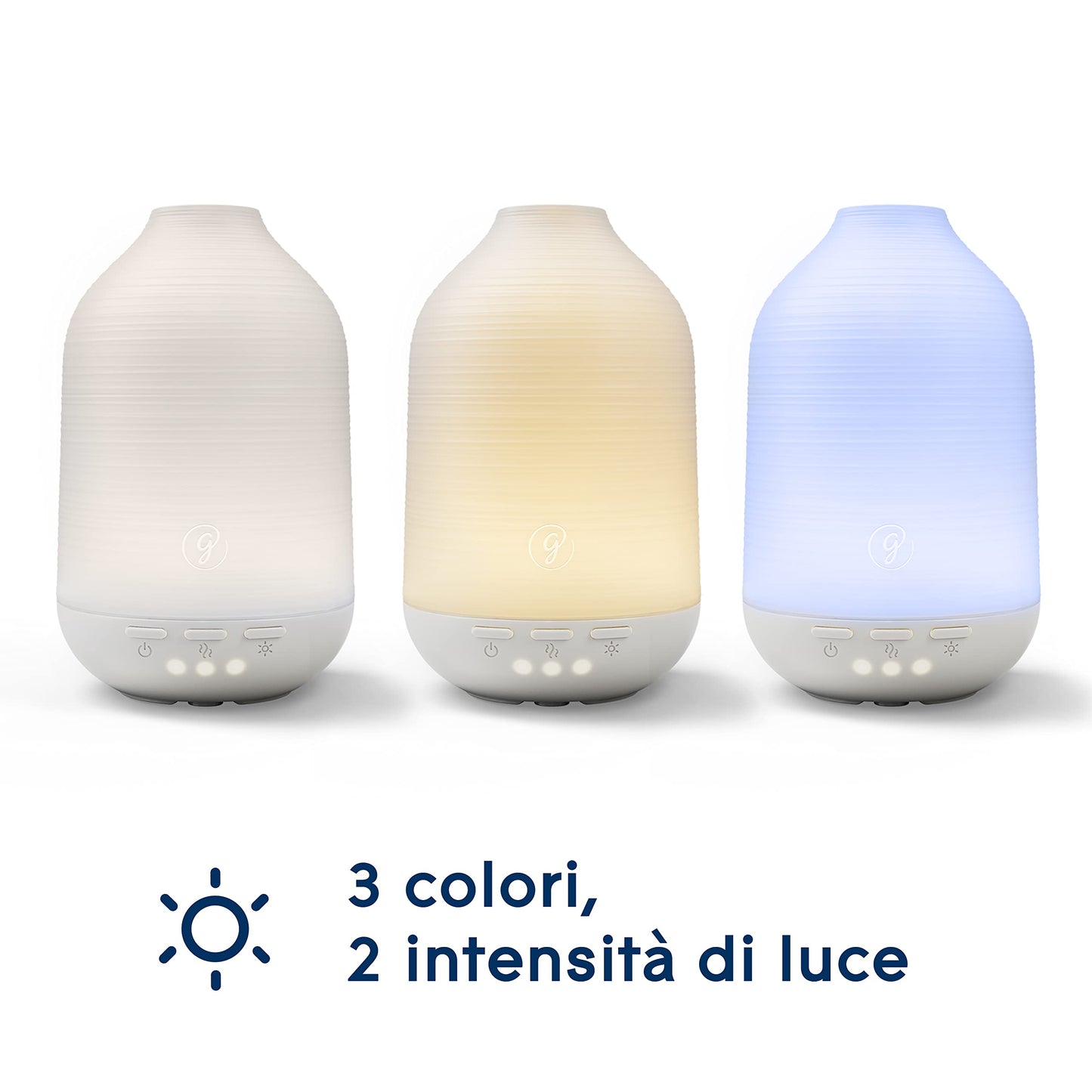 Glade Aromatherapy Diffusore di Oli Essenziali, Fragranza Pure Happiness Arancia e Neroli, 1 Confezione da 1 Base e 1 Ricarica