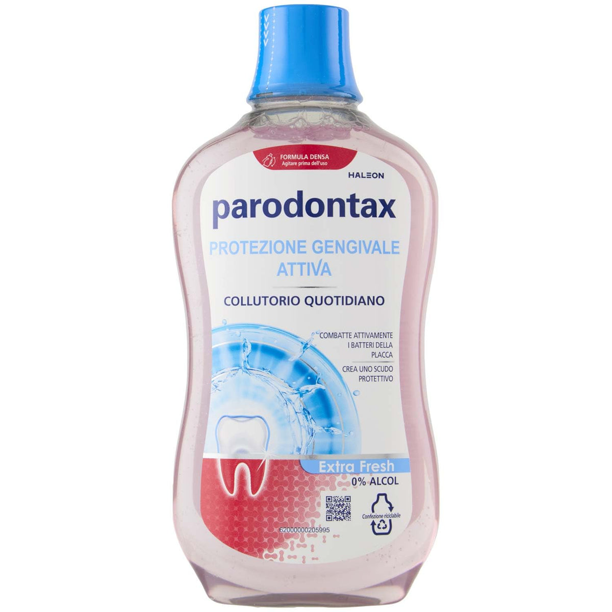 Parodontax Collutorio Liquido Protezione Gengivale Attiva, per Gengive Sane e Denti Forti, Uso Quotidiano, 500ml, Senza alcol