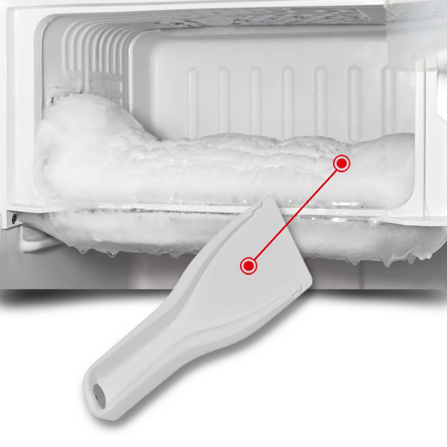 CG94 - Raschietto in Plastica per Congelatore e Frigo - Compatibile Electro_lux - Zanu_ssi - Re_x e Ae_g 9029792976/2231078029