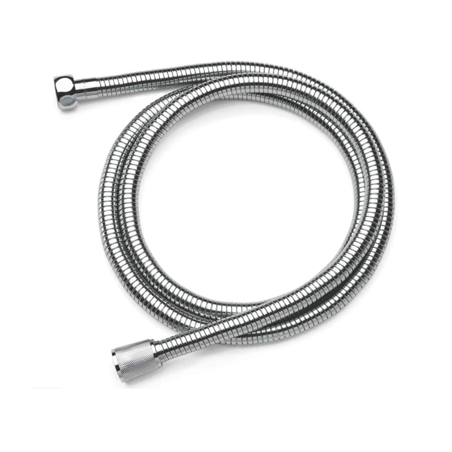 METAFORM Tubo Flessibile Doccia Ecoflex Doppia Aggraffatura in Acciao Inox 150 cm