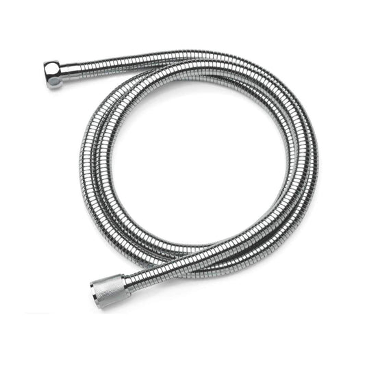 METAFORM Tubo Flessibile Doccia Ecoflex Doppia Aggraffatura in Acciao Inox 150 cm