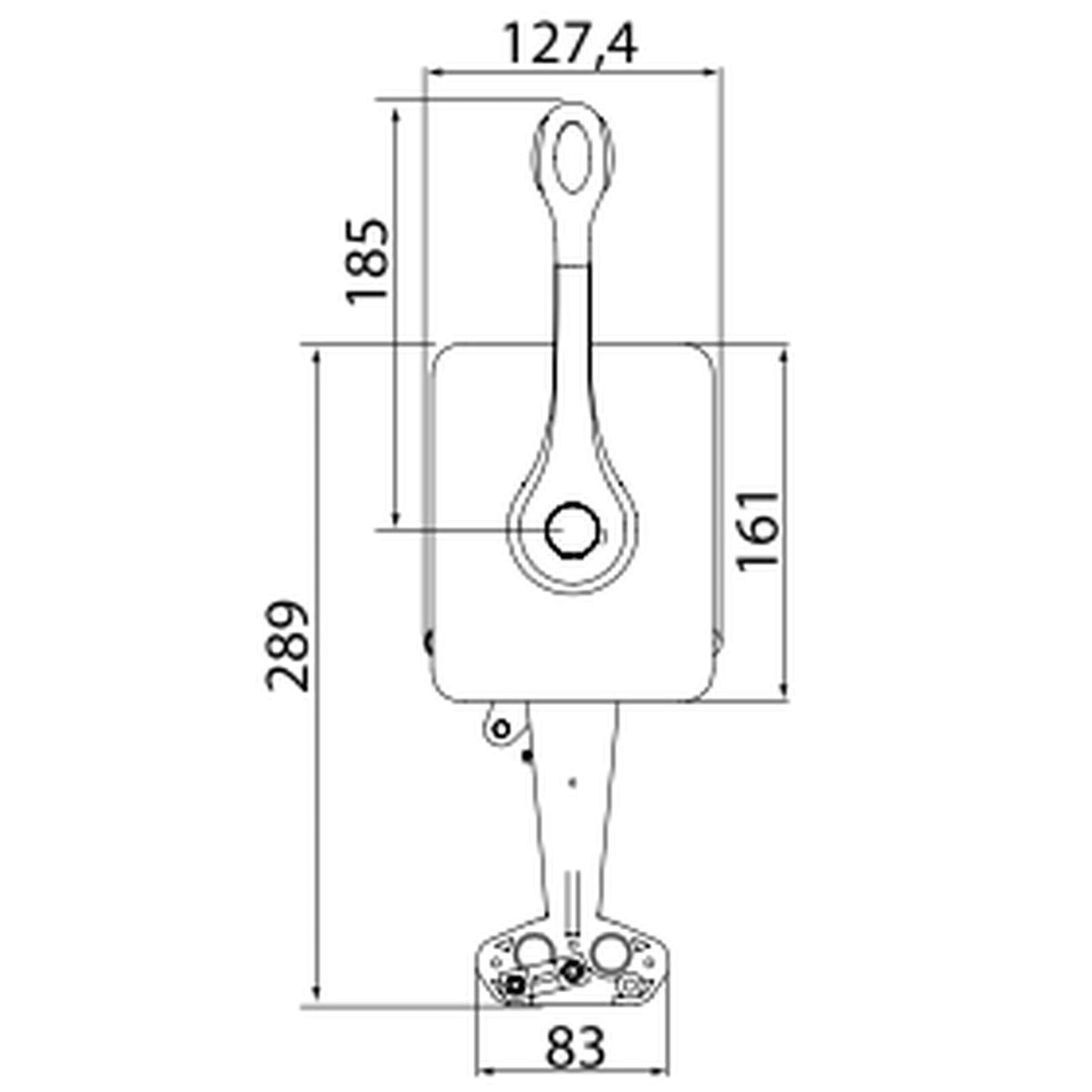 Osculati 45.452.20 - Comando monoleva B400 meccanica