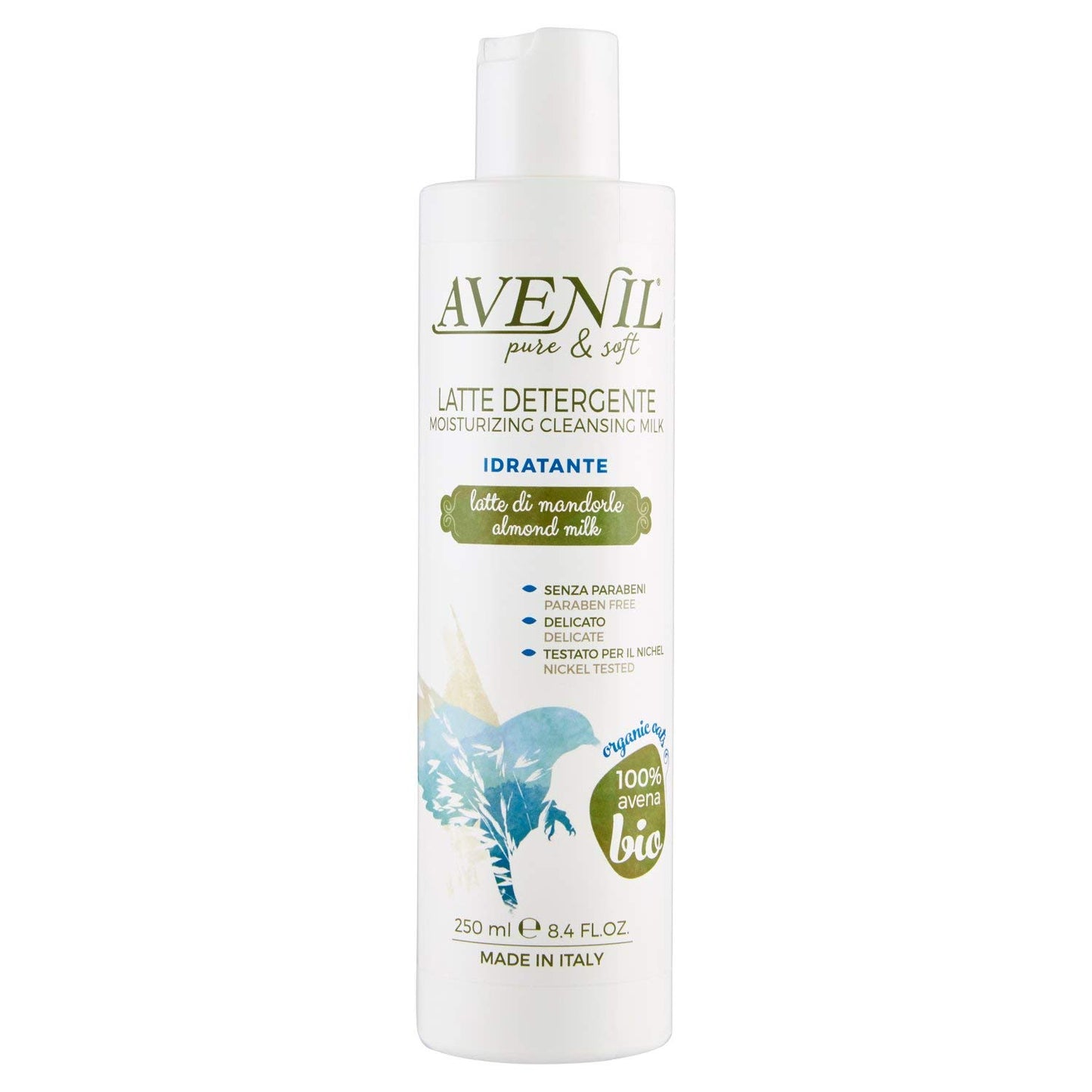 Avenil Pure & Soft Latte Detergente Idratante Latte di Mandorla, 250ml