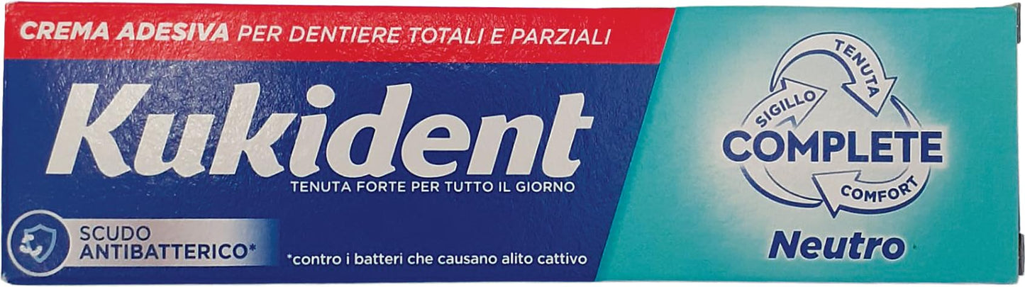 Kukident Crema Adesiva Per Dentiera Complete Neutral 35gr, 35g