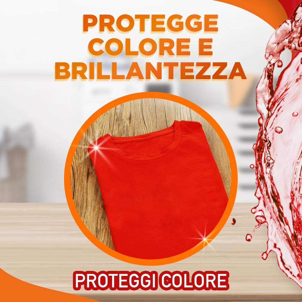 Sole Detersivo Lavatrice Proteggi colore 205 Lavaggi, (5x41), Formula igienizzante, Detersivo Lavatrice Liquido Proteggi colore, rimuove le macchie a basse temperature