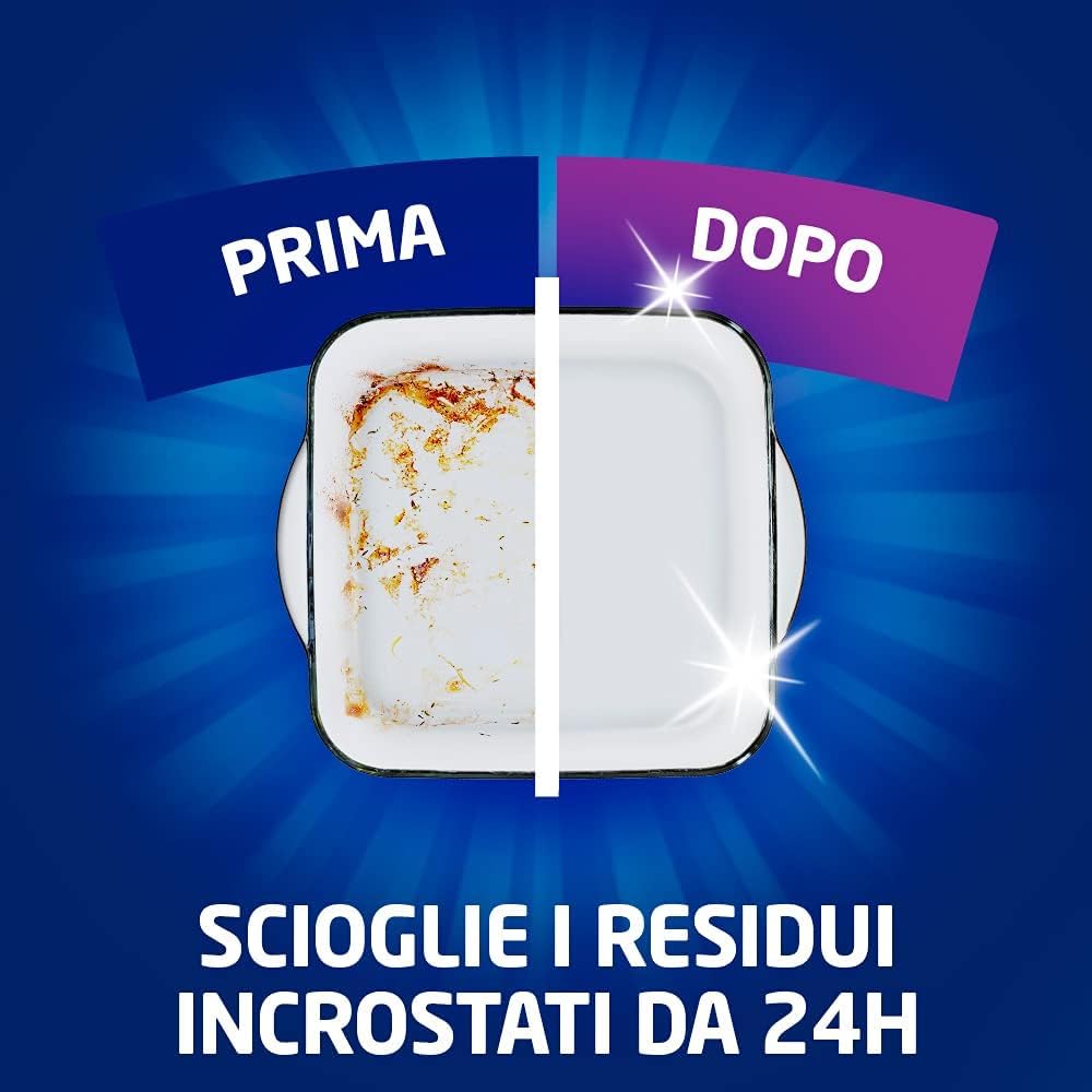 Finish Powergel Detersivo Lavastoviglie Fresh, Gel Lavastoviglie, 150 Lavaggi, 5 confezioni da 30 Lavaggi di Liquido Lavastoviglie