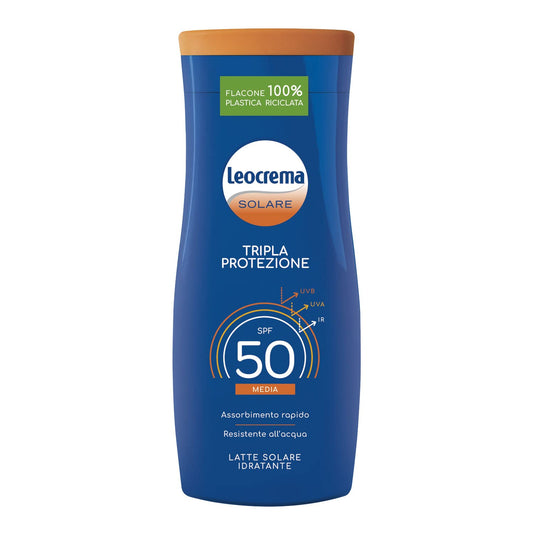 Leocrema Latte Solare Tripla Azione Spf50 200ml, 200ml