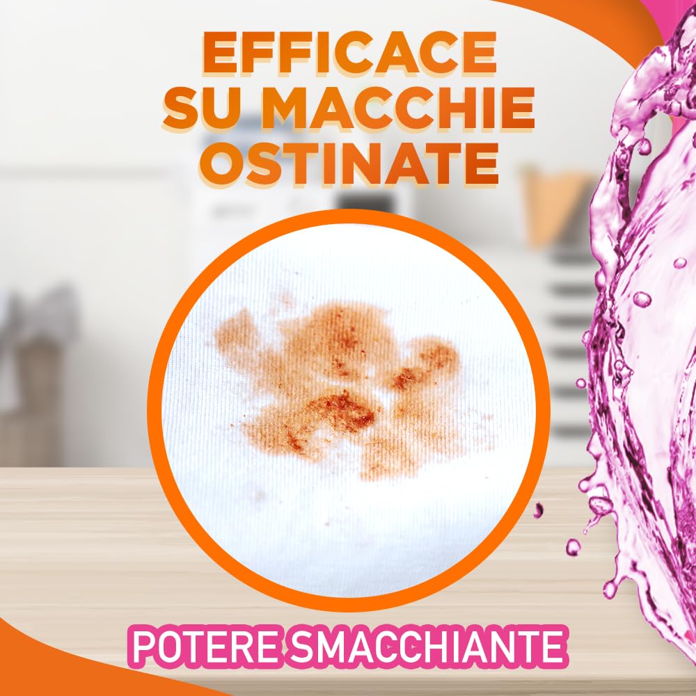 Sole Detersivo Lavatrice Potere Smacchiante 183 Lavaggi, Formula igienizzante, Detersivo Lavatrice Liquido Potere Smacchiante, rimuove le macchie a basse temperature