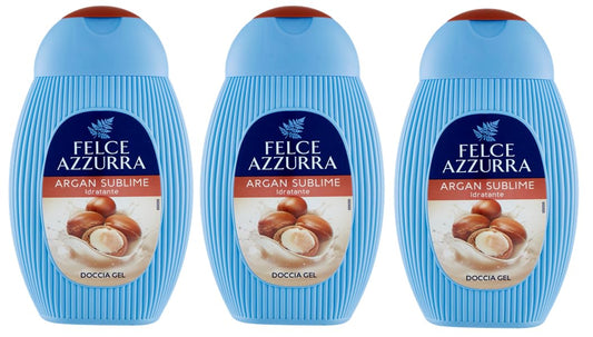 3x Felce Azzurra Argan Sublime Gel da Doccia - Doccia Gel Bagnoschiuma 250ml