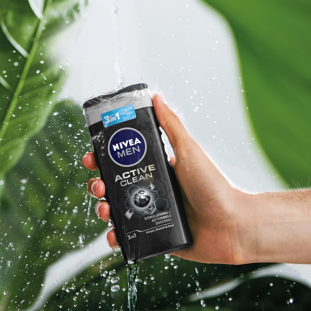 6 X DOCCIA Shampoo gel NIVEA MEN Active Clean UOMO offerta in stock