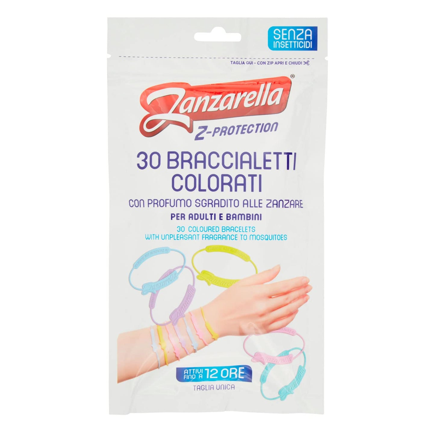 Zanzarella Braccialetti Antizanzare per Bambini e Adulti, 30 Pezzi