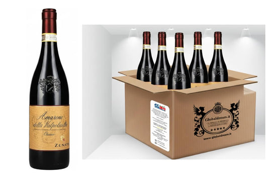 CG94 Zenato Amarone della Valpolicella DOCG Classico, Vino Rosso, 750 ml, Confezione Global Dream da 6 Bottiglie