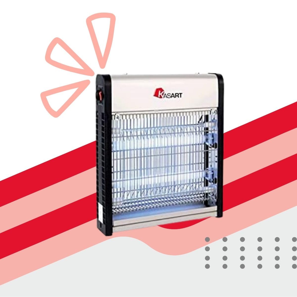 INSETTICIDA ELETTRICO 2 x 10 W cm 38 x 7.2 x h 26 mq.80