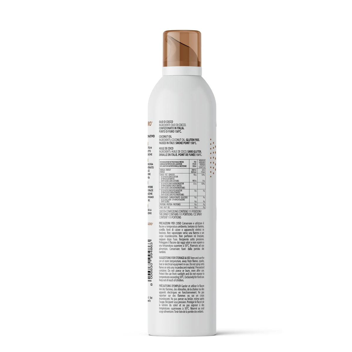Olio di Cocco Spray 6X200ml - Olio Spray nutraceutico – Salute & Benessere - Sprayleggero – 100% Naturale,100% Leggero, 100% Facile - Con lo spray risparmi fino al 90% di prodotto