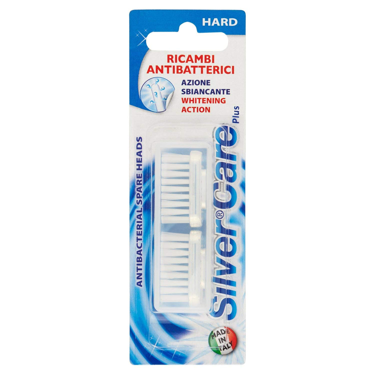 Silver Care Plus Testine Spazzolino Antibatterici, 2 Ricambi