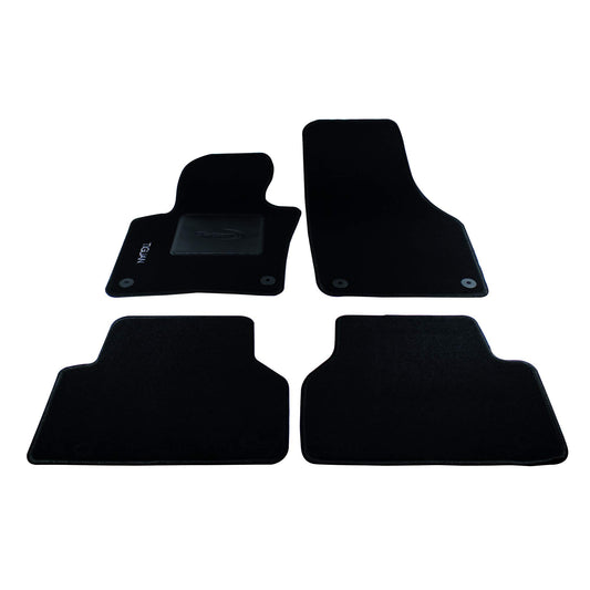 Bottari 39104 Set Tappeti Auto su Misura in Moquette, Nero, 4 Pezzi