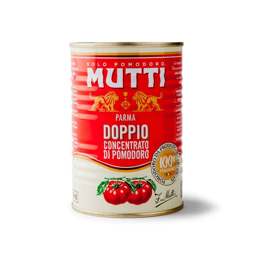 12 x Mutti doppio concentrato di pasta di pomodoro per pomodori, salsa, 100% italiano, 140 g