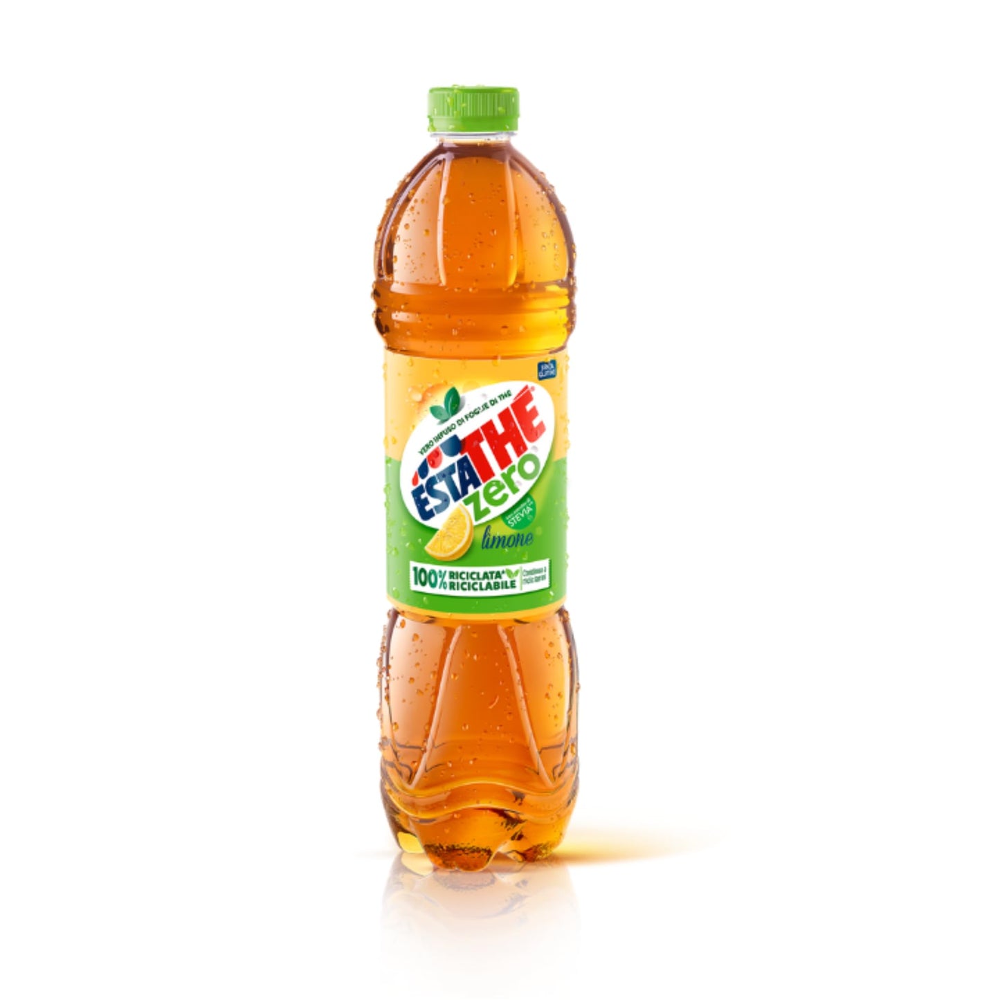 Estathé Zero Limone - The Freddo, Senza Zucchero, con Vero Infuso di Foglie di The e Succo di Limone, Bevanda Analcolica Senza Glutine, Confezione da 6 x 1.5 litri