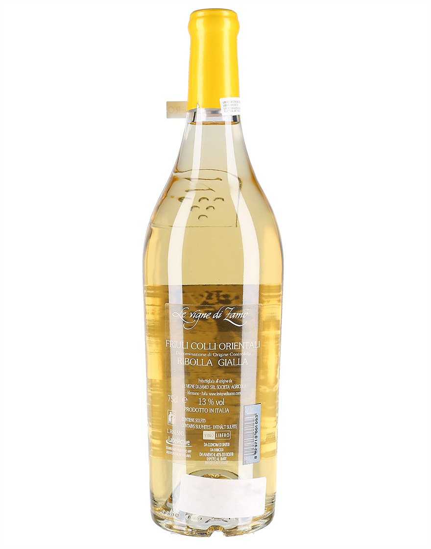 Friuli Colli Orientali DOC Ribolla Gialla Le Vigne di Zamò 2020 0,75 ℓ