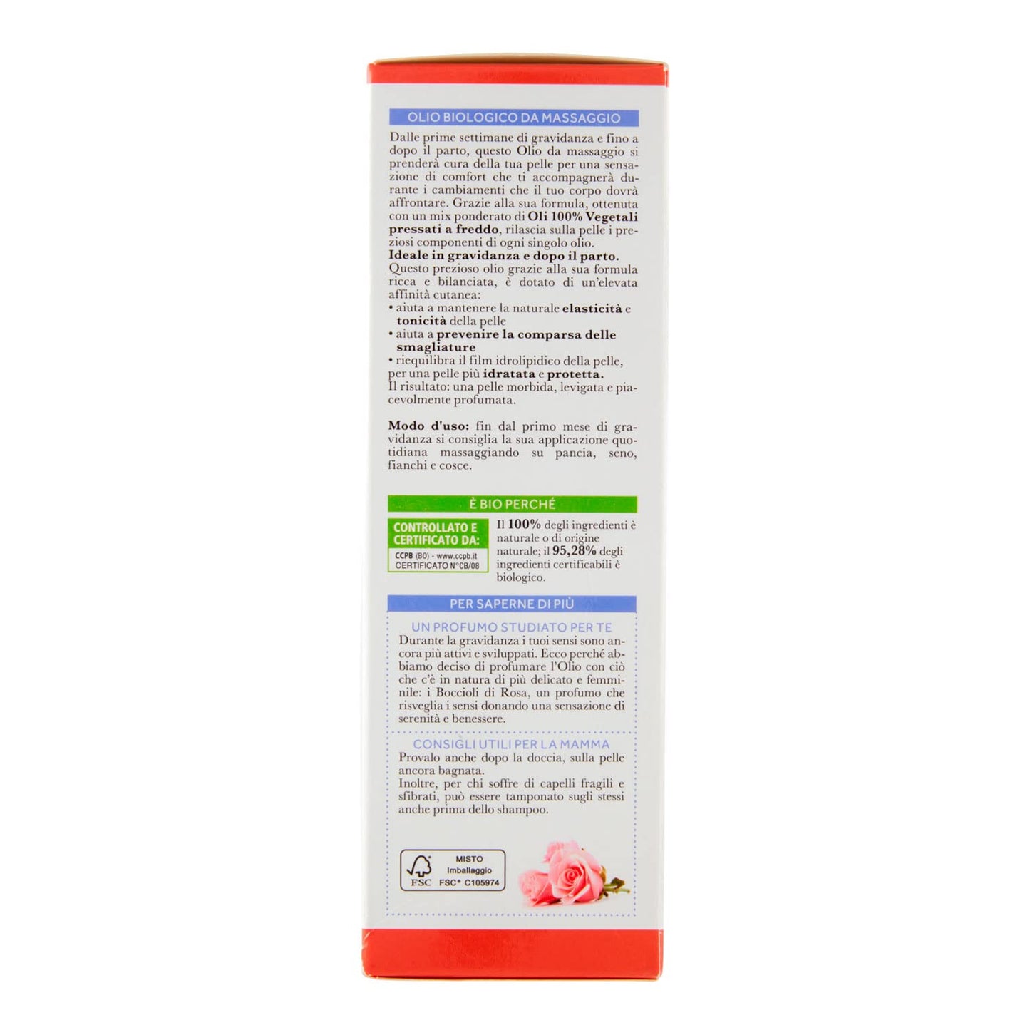 I Provenzali Linea Mamma Olio Biologico Elasticizzante, 200ml