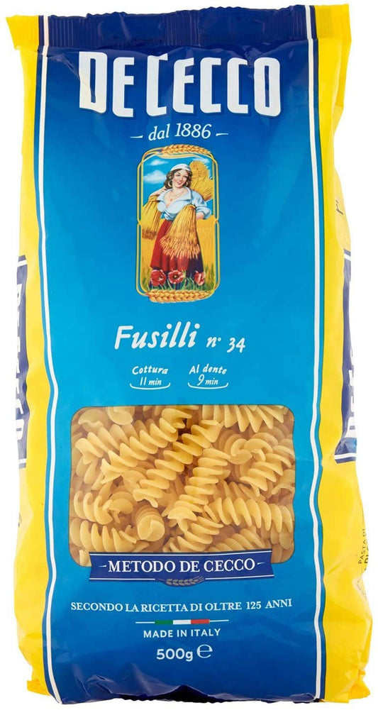 PASTA DE CECCO (Fusilli 34 (24 Conf da 500 gr))