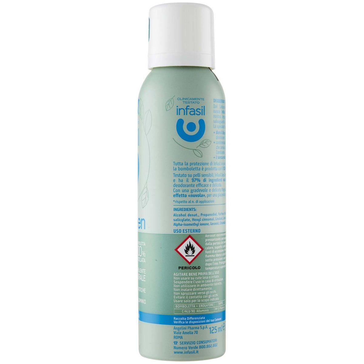 Infasil Deospray Eco-Green Neutro, 125 ml