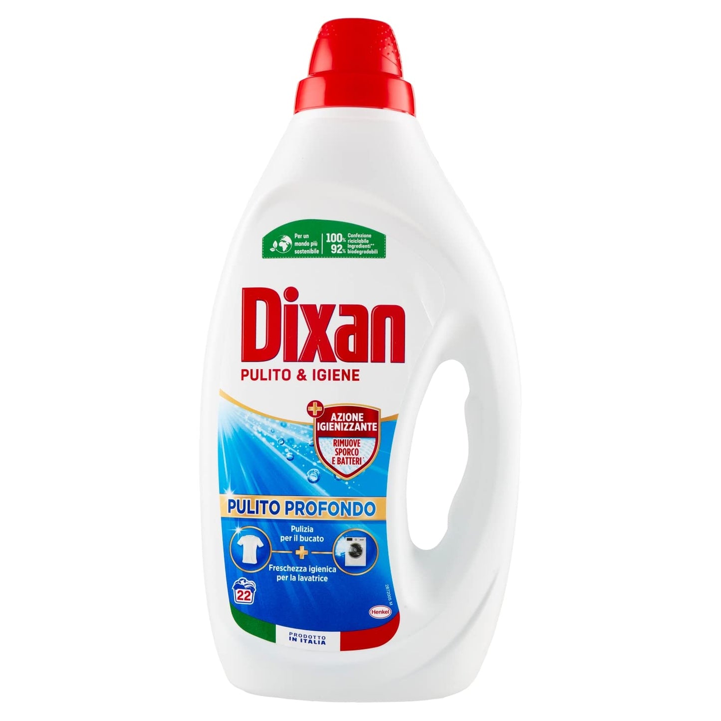 Dixan Detersivo Lavatrice Liquido Igiene 22 Lavaggi, 990ml