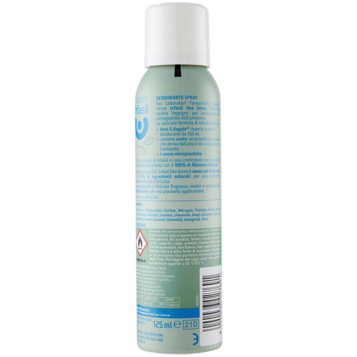 Infasil Deospray Eco-Green Neutro, 125 ml
