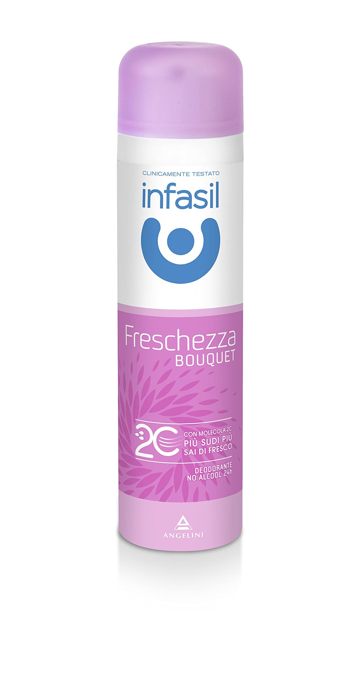 Infasil Deodorante Spray Freschezza Bouquet, Deodorante Donna con Molecola 2C e Betaciclodestrina che Assorbe gli Odori Sgradevoli, Senza Alcol, Efficace Fino a 24h, Profumo Floreale, 150 ml