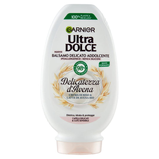 Garnier Balsamo Ultra Dolce al Crema di Riso e Latte d'Avena, 250ml