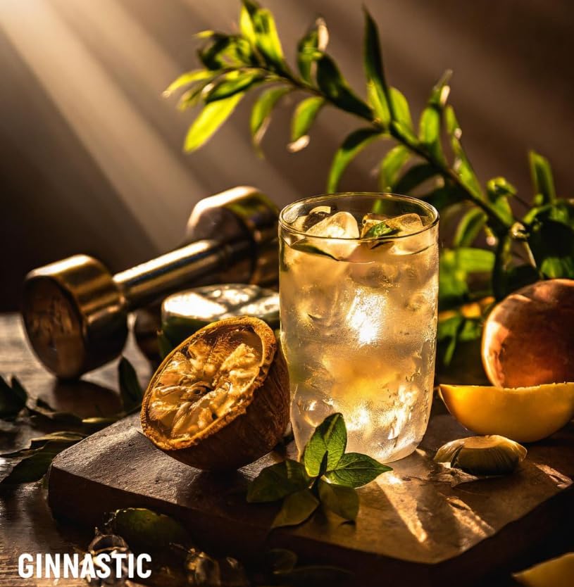 Ginnastic, Gin Match Citrus Blend, 700 ml, Aroma Agrumato con Limoni Freschi e Pompelmo Rosa della Piana di Sibari, Ideale per Gin Tonic, Lemon e Fizz, Idea Regalo, 41.50% Vol.