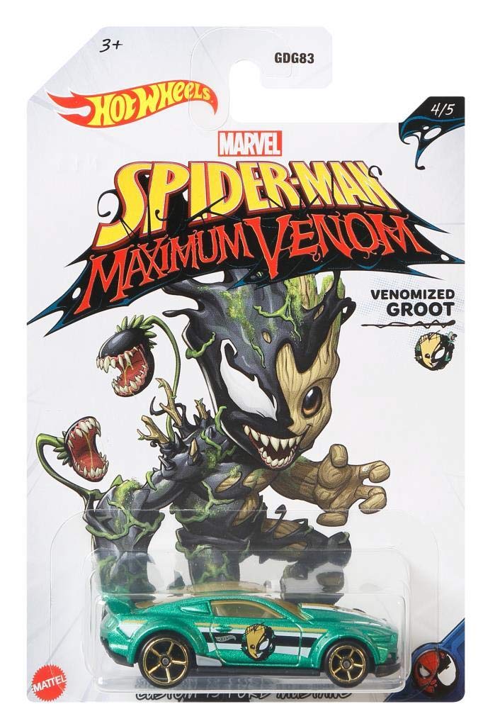 Hot Wheels Venomized Spider Man Custom '15 Ford Mustang 4/5