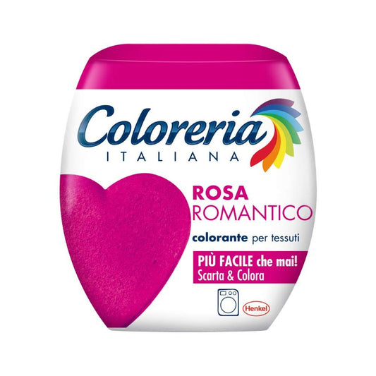 Coloreria Italiana Grey Colorante Tessuti e Vestiti in Lavatrice, colore Rosa Romantico, 1 Confezione, 350g