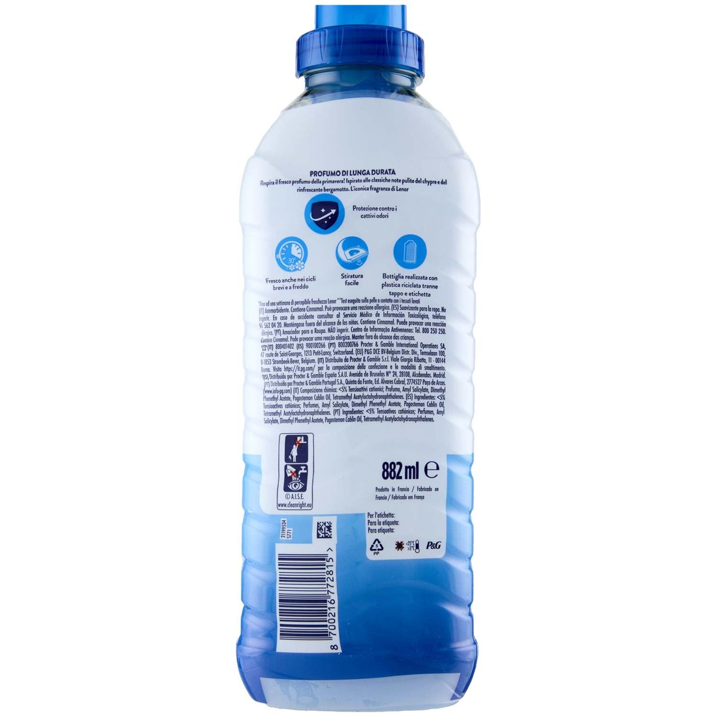 Lenor Ammorbidente Concentrato Risveglio Primaverile 42 Lavaggi - 882ml, 882ml